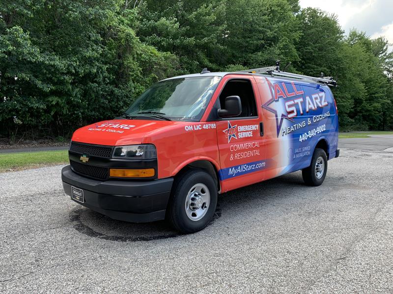 All Starz Heating Vehicle Wrap